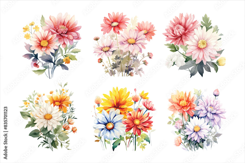 watercolor flower bundle watercolor flower bundle