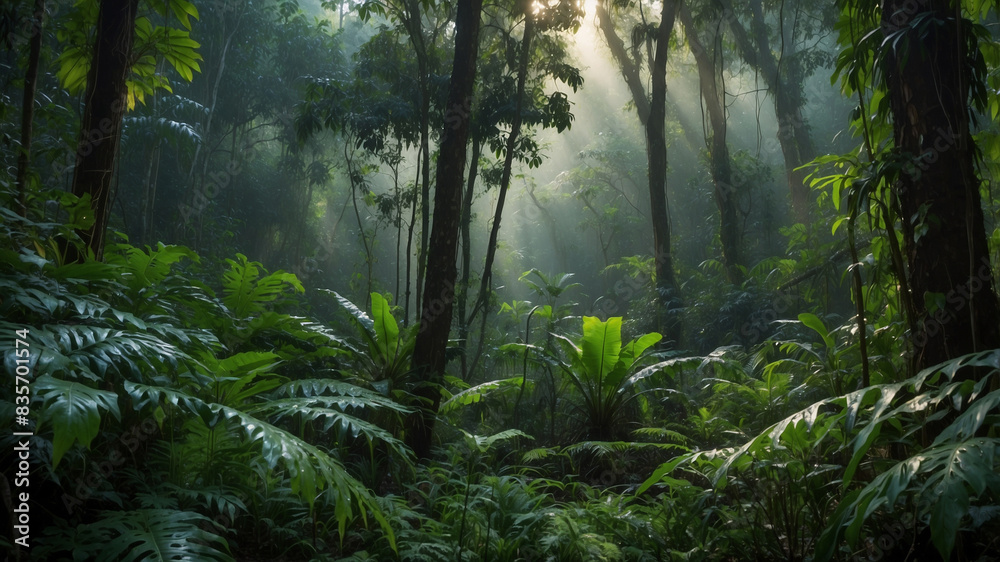 tropical fresh forest with beautiful view tropical fresh forest with beautiful view