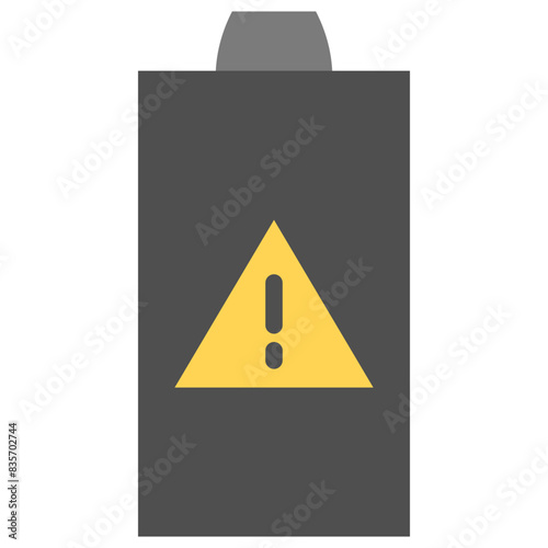 battery damage flat icon