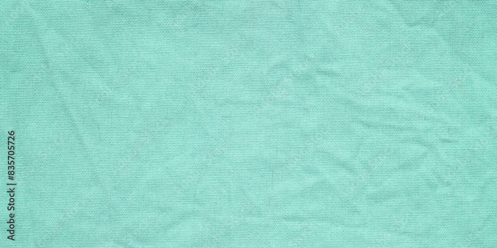 Green cotton fabric texture background, Wrinkle surface textile, wallpaper, banner Green cotton fabric texture background, Wrinkle surface textile, wallpaper, banner