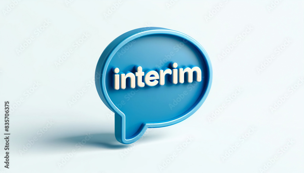 speech bubble interim speech bubble interim