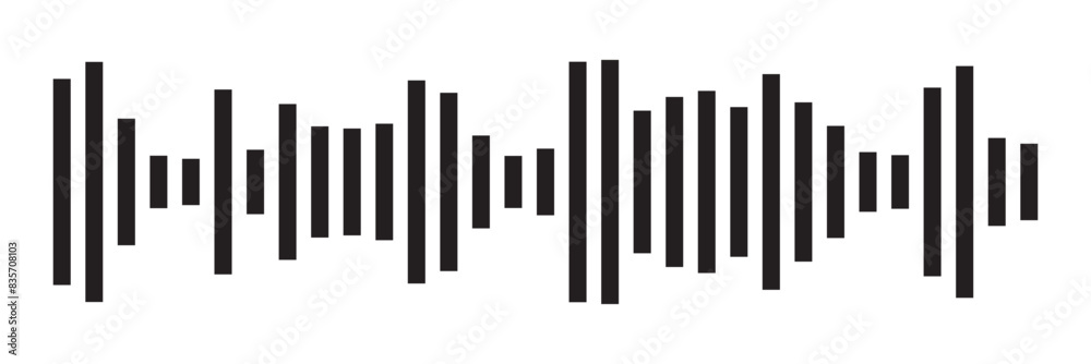 Equalizer music waves collection. Set of black music wave. Black music line wave beat collection. Frequency audio waveform, music wave isolated on white background in eps 10. Equalizer music waves collection. Set of black music wave. Black music line wave beat collection. Frequency audio waveform, music wave isolated on white background in eps 10.