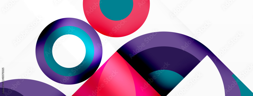 Circles and petals. Geometric beautiful abstract minimal template for Wallpaper, Banner, Background, Card, Book Illustration, landing page Circles and petals. Geometric beautiful abstract minimal template for Wallpaper, Banner, Background, Card, Book Illustration, landing page