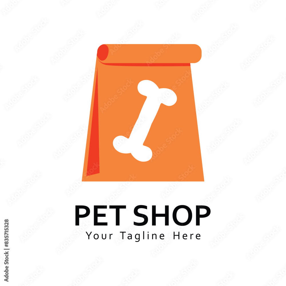 Simple pet shop logo vector Simple pet shop logo vector