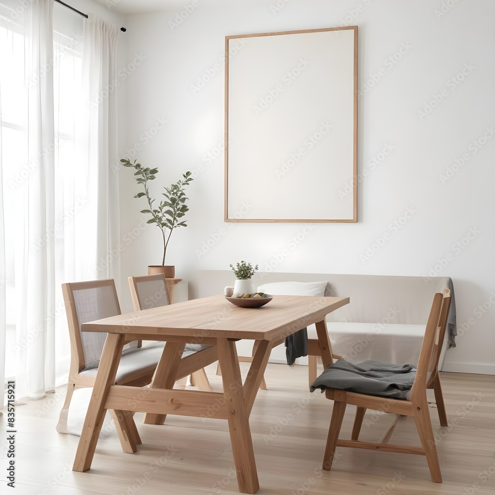 Frame mockup, ISO A paper size. Living room poster mockup. Modern interior design. Living room Interior mockup with house background. 3D render Frame mockup, ISO A paper size. Living room poster mockup. Modern interior design. Living room Interior mockup with house background. 3D render