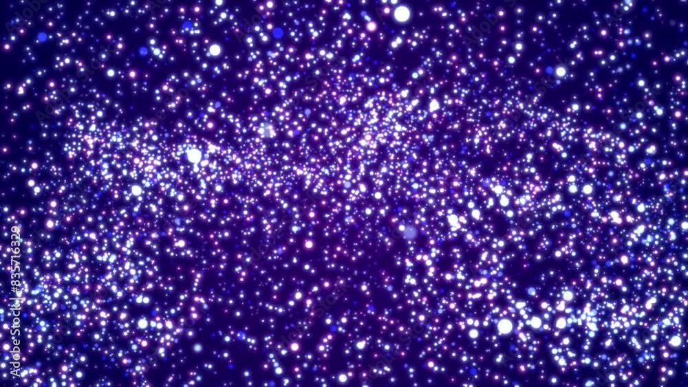 Glowing Particles: Festive Winter Wonderland with Stars and Sparkles Glowing Particles: Festive Winter Wonderland with Stars and Sparkles
