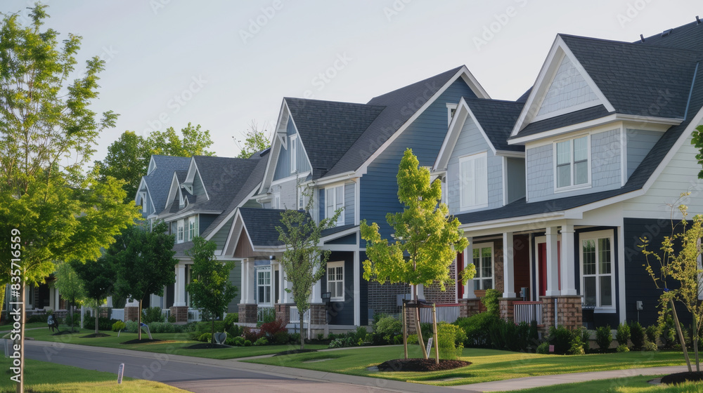 Suburban serenity under a wide open sky Suburban serenity under a wide open sky