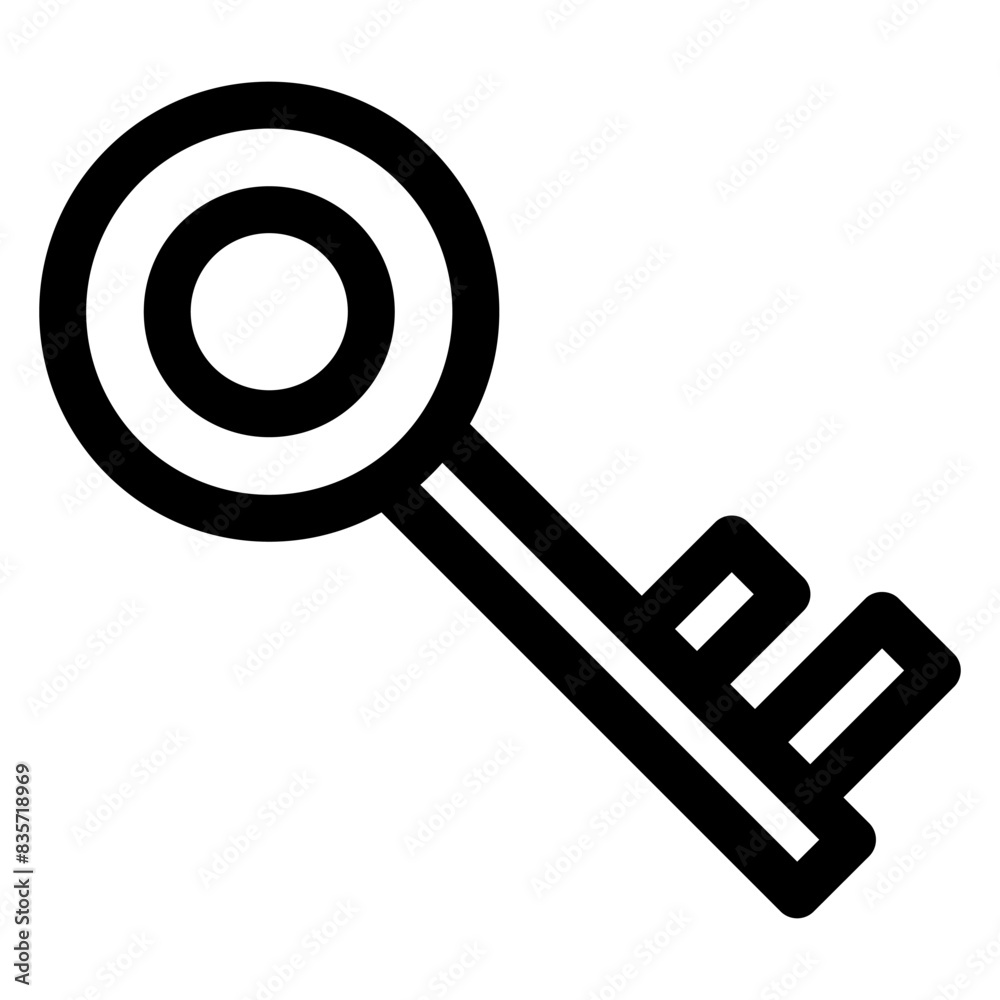 key line icon vector illustration isolated on white background key line icon vector illustration isolated on white background