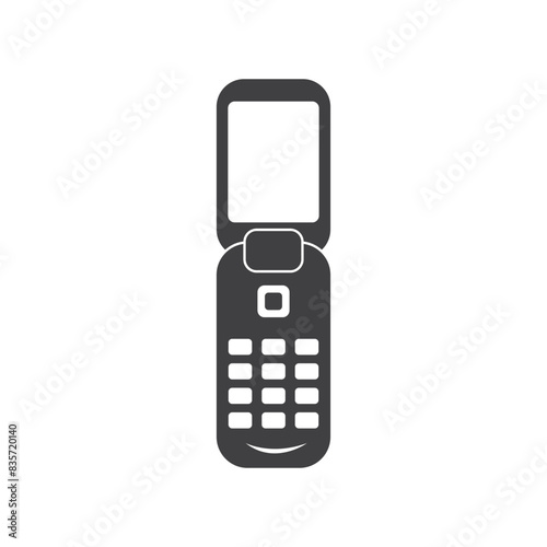 Telephone icon flat design
