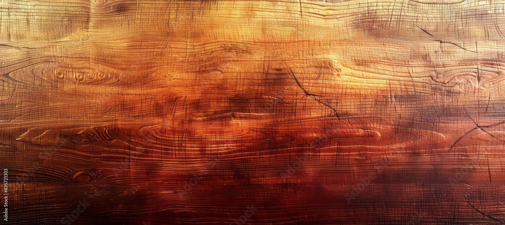 Fototapeta premium Old grunge wood board texture background. Generative AI technology. 