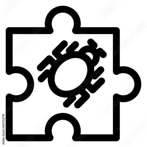 plug in line icon vector illustration isolated on white background