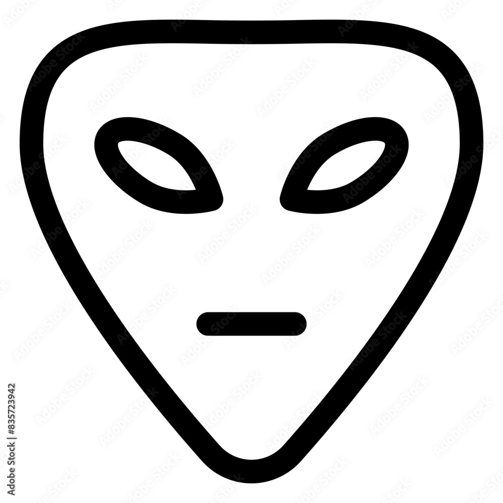 ufo line icon vector illustration isolated on white background