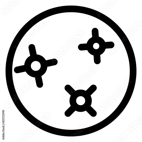 mercury line icon vector illustration isolated on white background