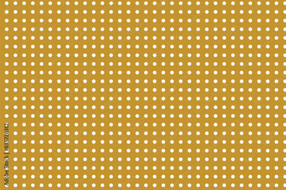 simple abstract white color polka dot pattern on metal gold color background yellow circles on a yellow background