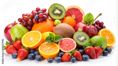 fruits isolated on white background