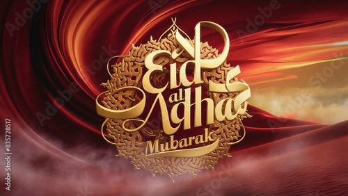 Eid Al Adha banner Design for facebook Generative Ai photo