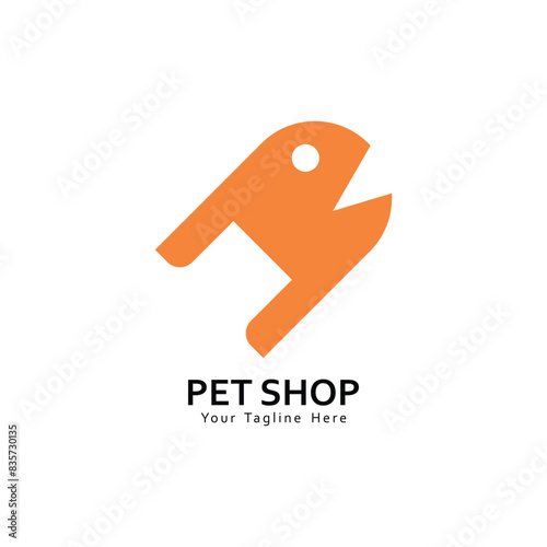 Pet shop design logo