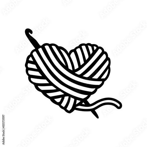 Crochet svg file, crochet svg, crochet png clipart, crochet hook art, crochet heart print, heart crochet svg, crochet gift, Svg Files for Cricut