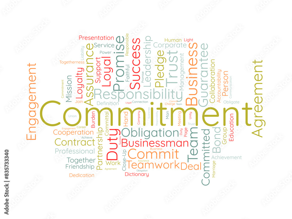 Obraz premium Credibility word cloud template. Business concept vector tagcloud background.