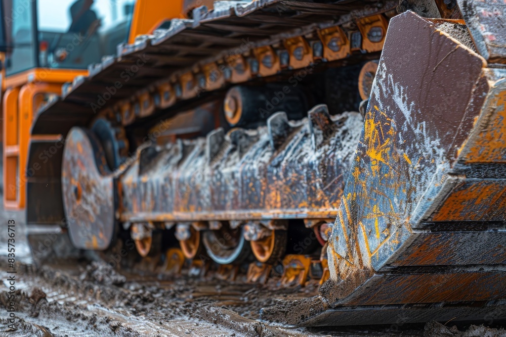 Detailed image of the bucket teeth on a front loader Detailed image of the bucket teeth on a front loader