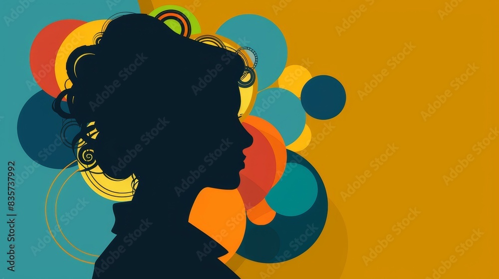 Elegant highresolution illustration of a woman amidst geometric shapes, offering a modern and abstract aesthetic. Elegant highresolution illustration of a woman amidst geometric shapes, offering a modern and abstract aesthetic.