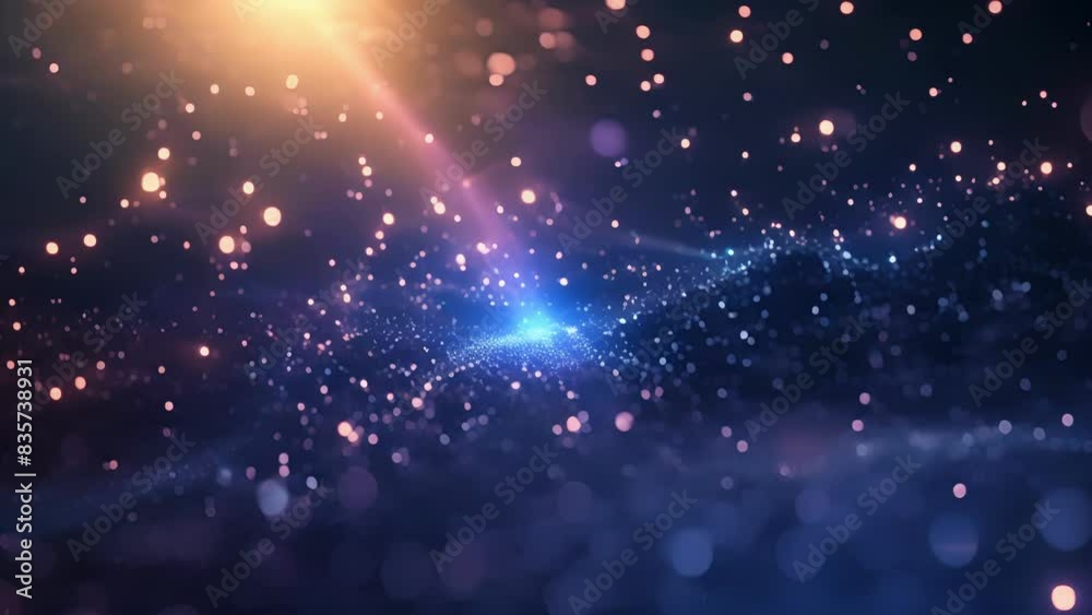 Diminutive specks of light tered seemingly at random creating a chaotic yet mesmerizing pattern that mirrors quantum foam. Diminutive specks of light tered seemingly at random creating a chaotic yet mesmerizing pattern that mirrors quantum foam.