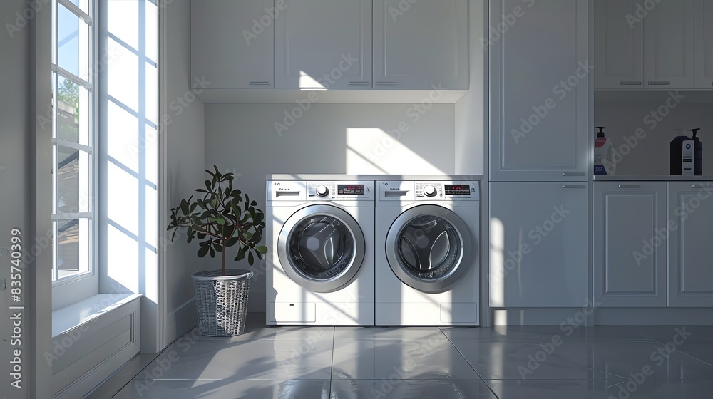washer and dryer next to the window washer and dryer next to the window