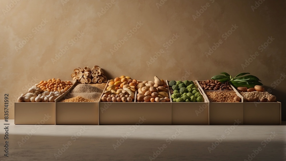 Fototapeta premium Organic Food Abstract Composition