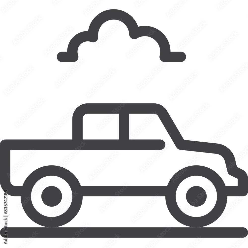 Pickup line icon on white background Pickup line icon on white background