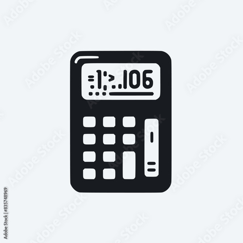 calculator vector illustration math isolated on background