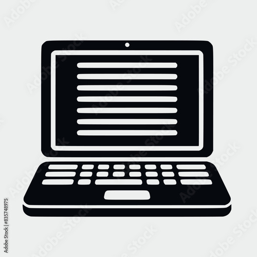 laptop vector illustration isolated on background