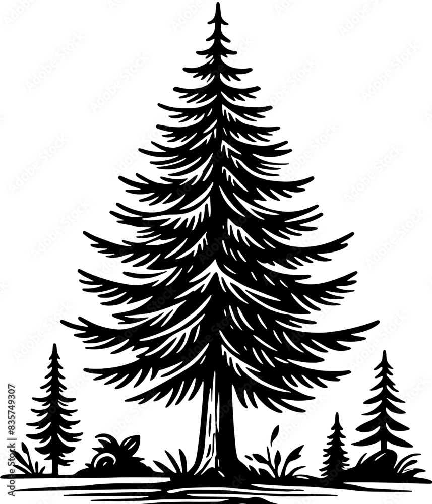 Fototapeta premium Eastern Hemlock Tree icon 7