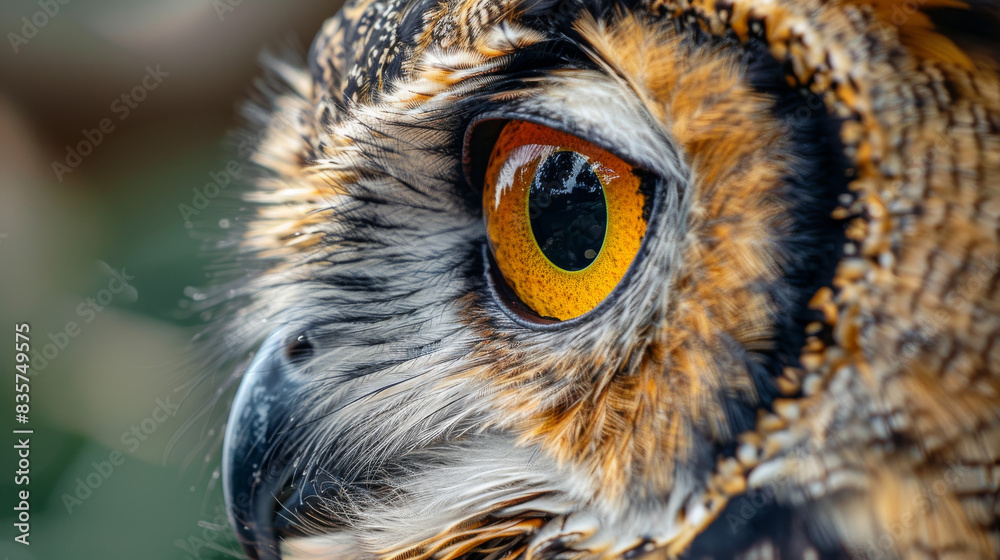 Portrait of Owl, owl eyes Portrait of Owl, owl eyes