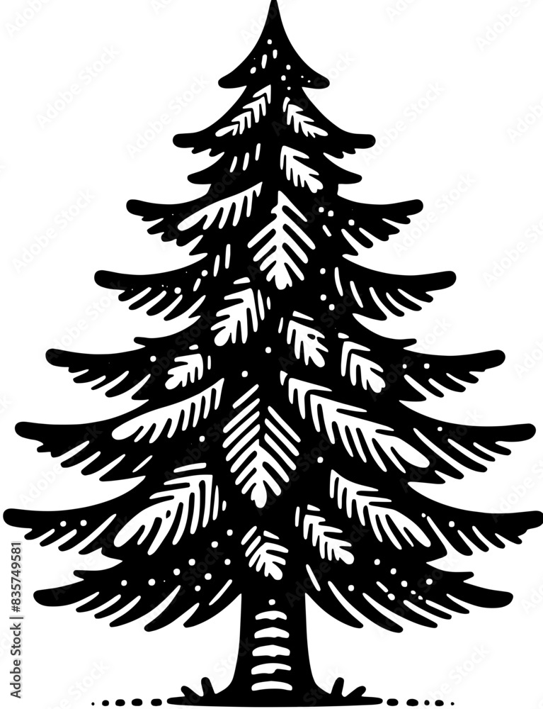 Obraz premium Douglas Fir Tree icon 12