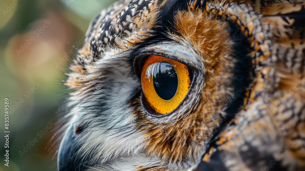 Portrait of Owl, owl eyes Portrait of Owl, owl eyes