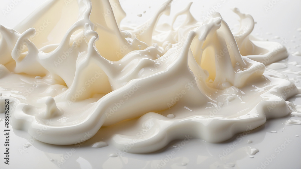 white milk splashes white milk splashes