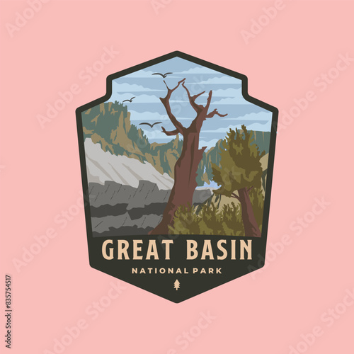 Great basin national park logo vector symbol illustration design