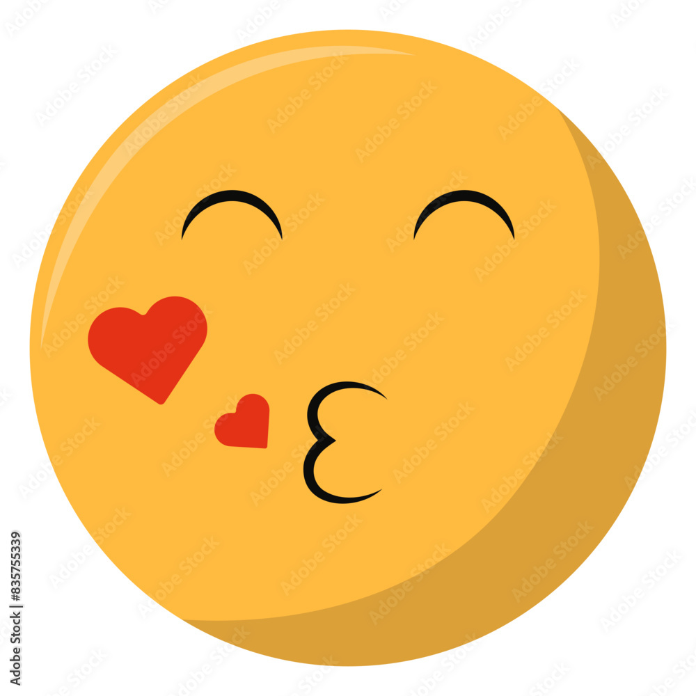 World Emoji Day Icon. with Cartoon Design. Isolated on White Background. Vector Illustration. World Emoji Day Icon. with Cartoon Design. Isolated on White Background. Vector Illustration.