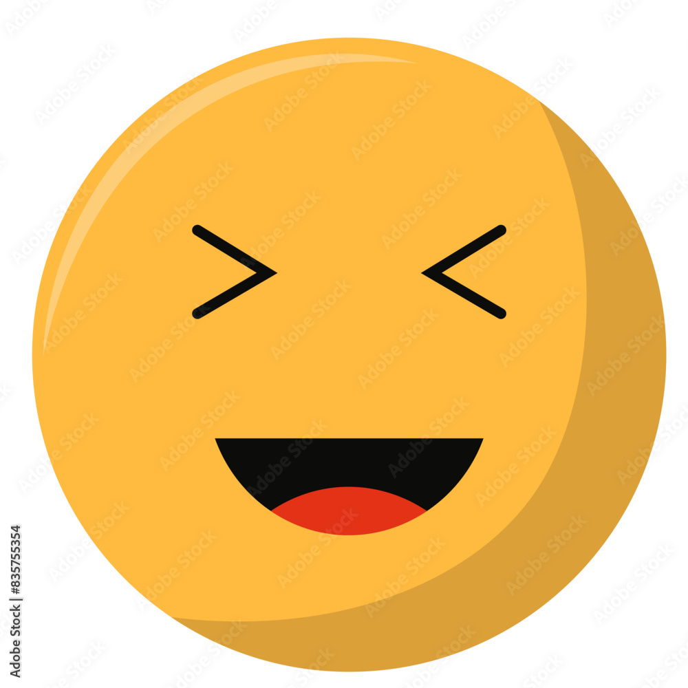 World Emoji Day Icon. with Cartoon Design. Isolated on White Background. Vector Illustration. World Emoji Day Icon. with Cartoon Design. Isolated on White Background. Vector Illustration.