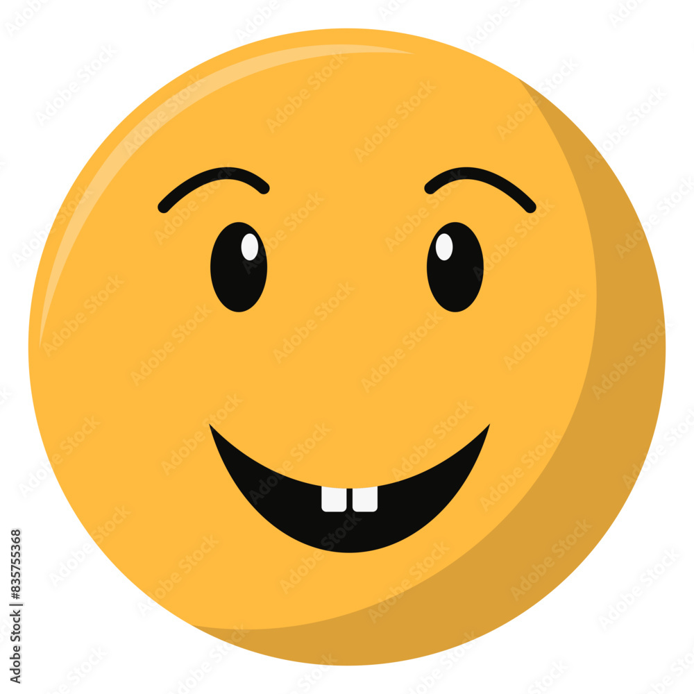 Fototapeta premium World Emoji Day Icon. with Cartoon Design. Isolated on White Background. Vector Illustration.