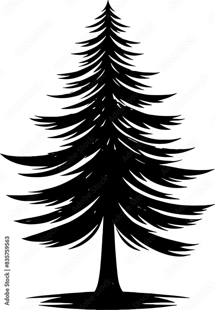 Fototapeta premium Blue Atlas Cedar Tree icon 2