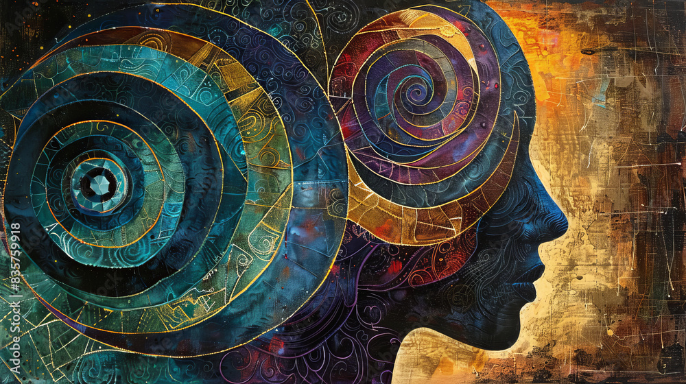 Artistic depiction of mental states using abstract forms and ...