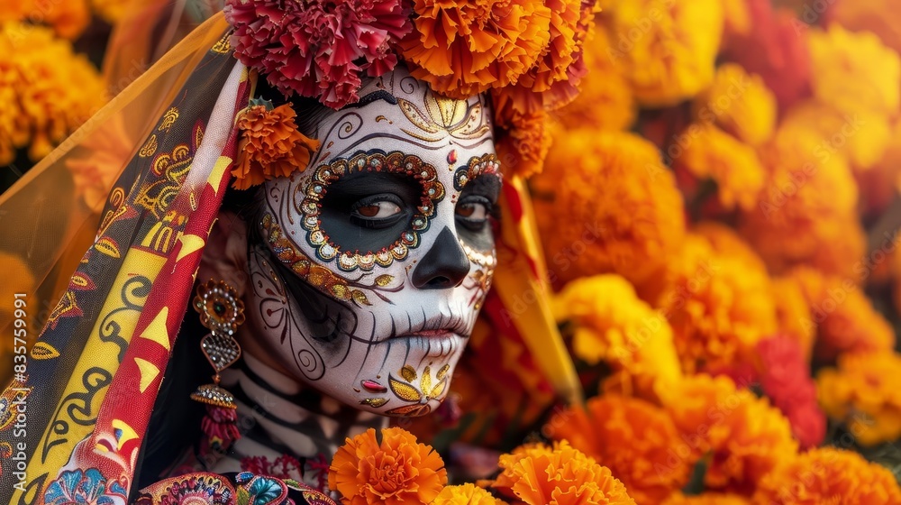Elegant Hispanic female in traditional attire Elegant Hispanic female in traditional attire