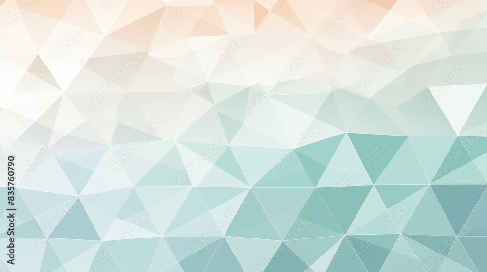 Obraz premium Soft geometric shapes in light pastel colors for stylish background design and decorative use
