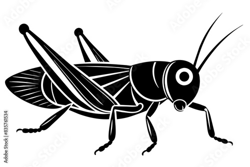 grasshopper silhouette vector illustration