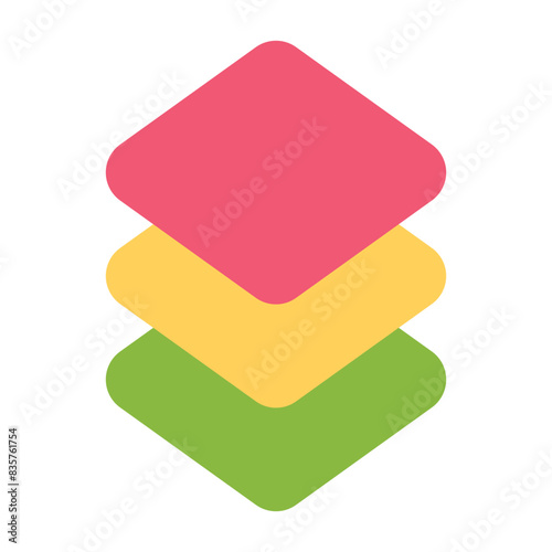 layer icon for illustration