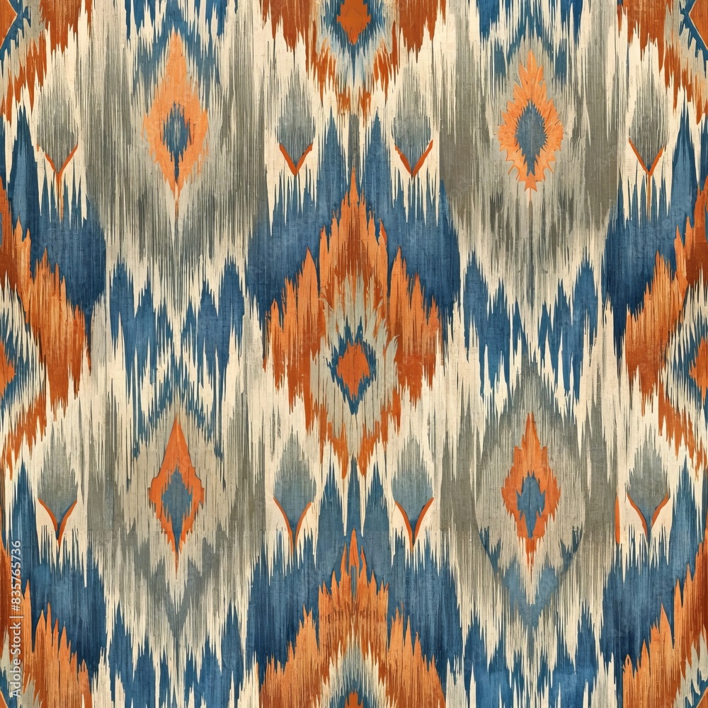 Ethnic abstract ikat art seamless pattern Ethnic abstract ikat art seamless pattern