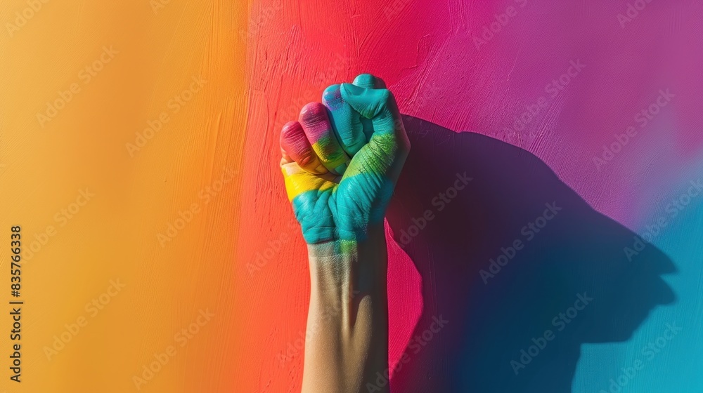 Obraz premium Pride Month and the fight for human rights.