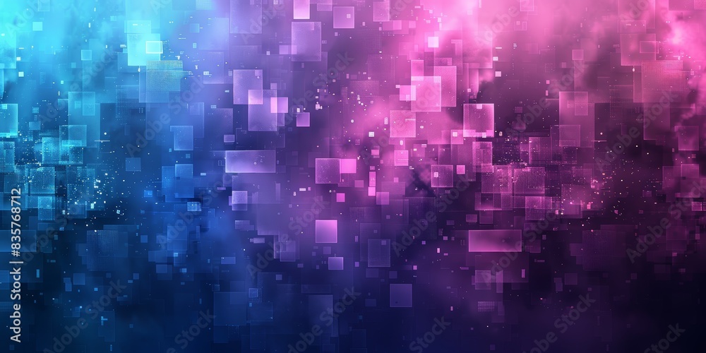 Abstract background with blue and purple pixelated design Abstract background with blue and purple pixelated design