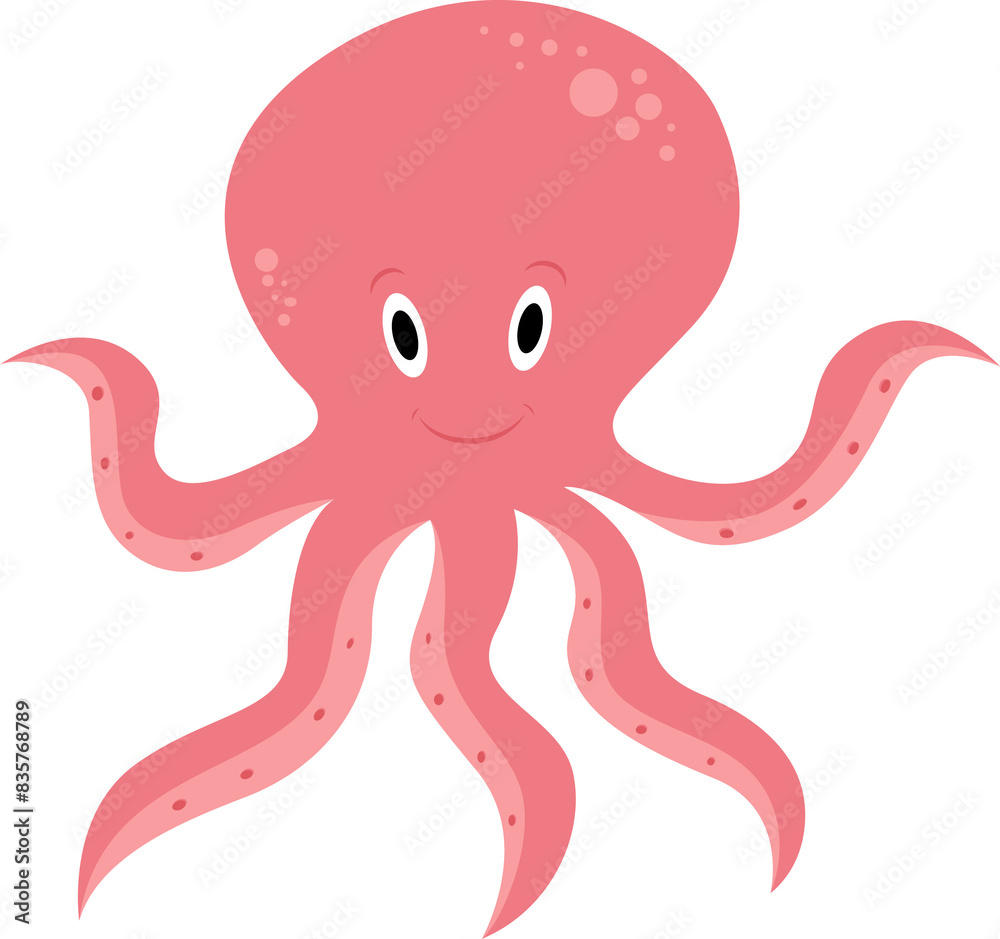 cartoon smiling octopus cartoon smiling octopus